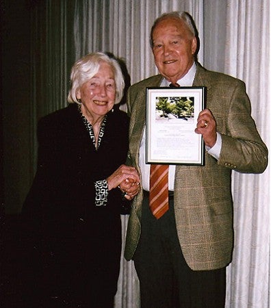 Mirza Dickel and her husband, Wallace Huntington Mirza Dickel and her husband, Wallace Huntington
