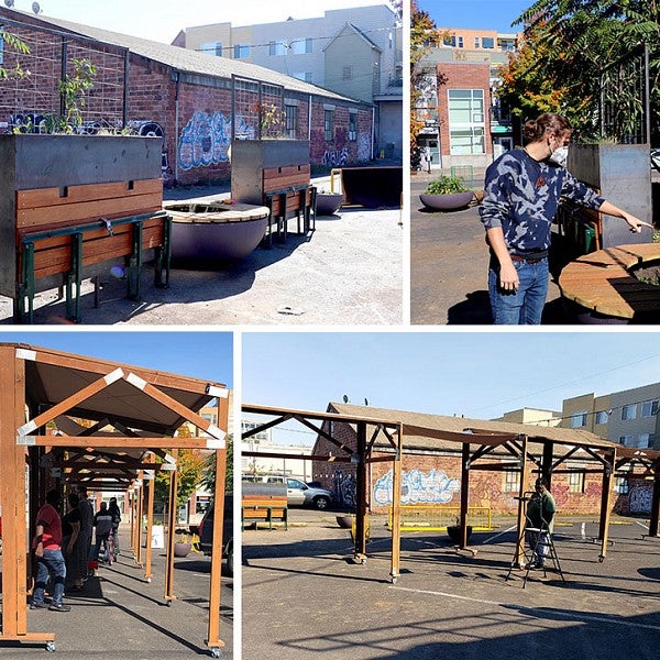 parking lot dining project