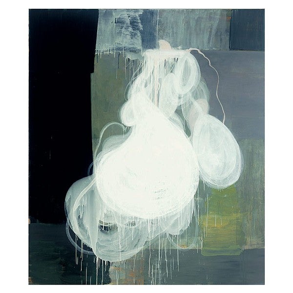 Spilt Milk, 2004, oil on canvas, 85" x 73", by Jan Reaves.